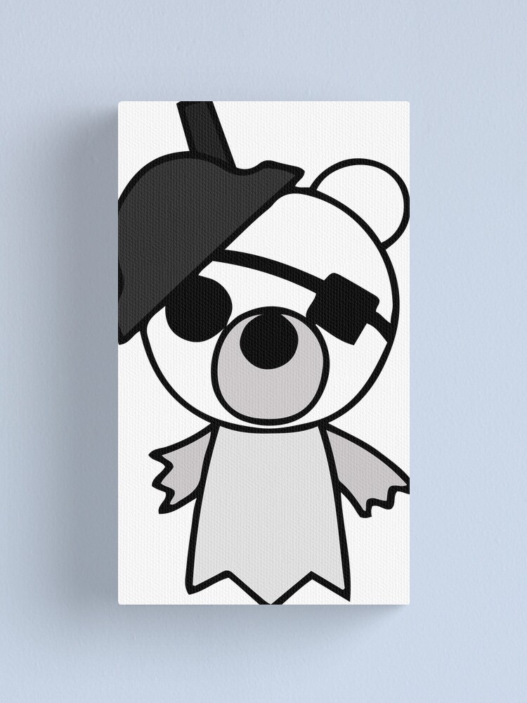 Ghosty Pig Skin Canvas Print By Stinkpad Redbubble - noob hanging on a bow tie roblox