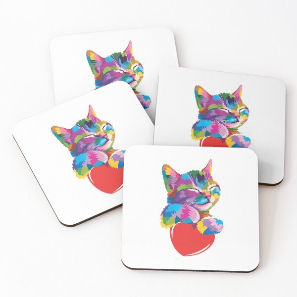 Item preview, Multicolored kitten designed and sold by Sasha-Arts.