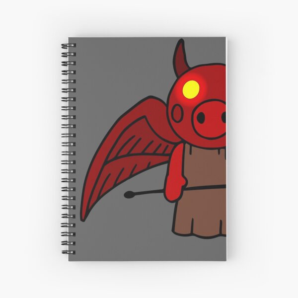 Roblox Piggy Angel Spiral Notebooks Redbubble - devil piggy roblox fanart