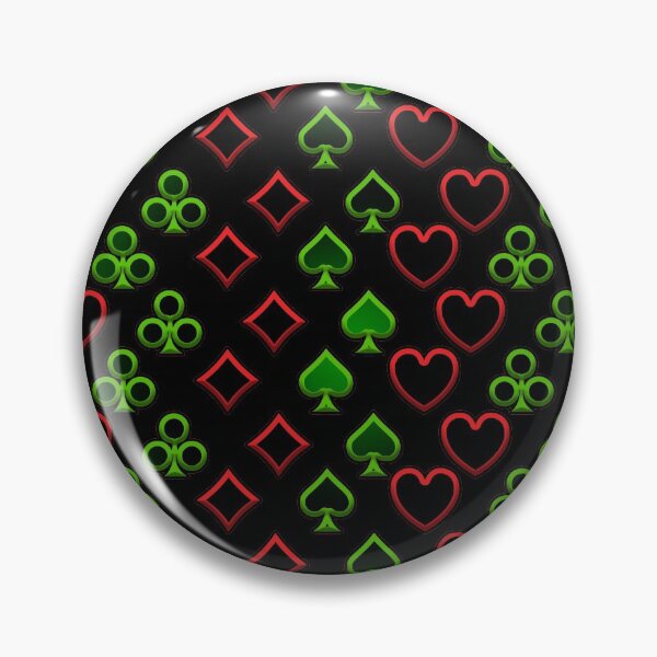 Item preview, Patrón naipes borde verde y rojo fondo negro designed and sold by Stéphane  Thirion.