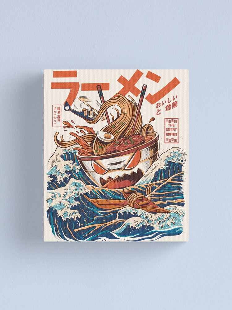 Alternate view of The Great Ramen off Kanagawa Canvas Print
