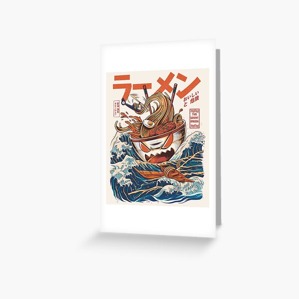 The Great Ramen off Kanagawa Greeting Card