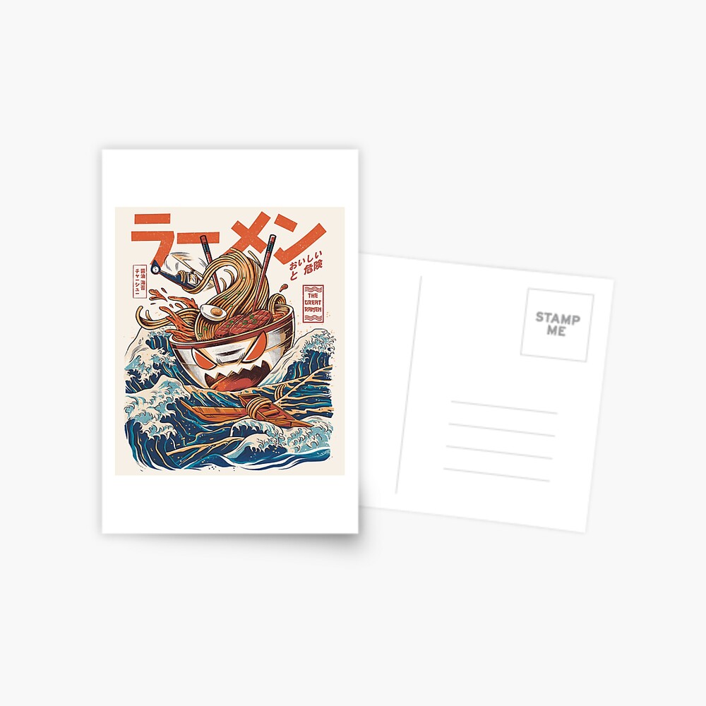 The Great Ramen off Kanagawa Postcard