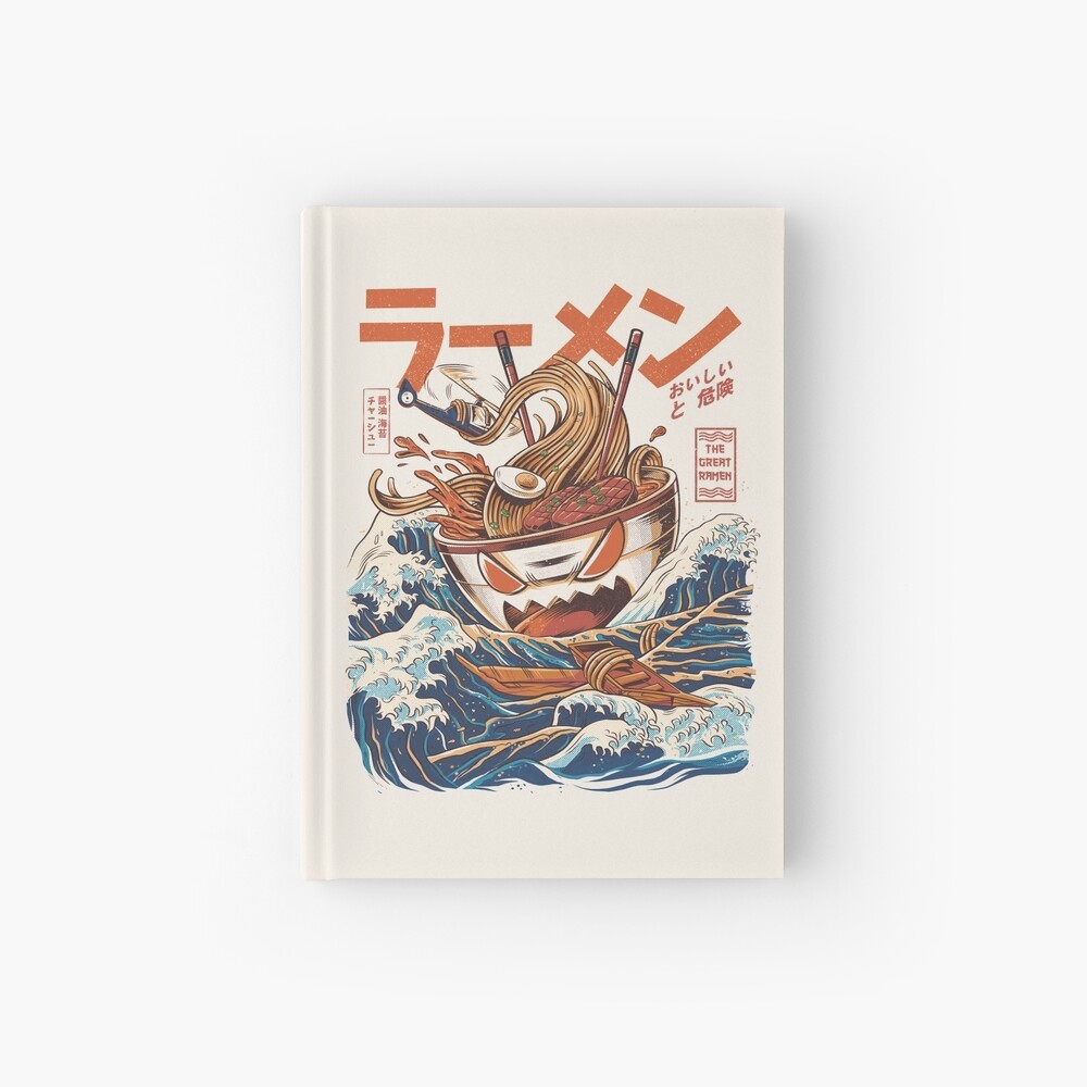 The Great Ramen off Kanagawa Hardcover Journal