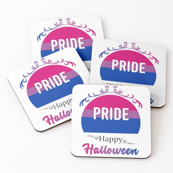 Item preview, Bisexual Pride Flag Halloween design for bi romantic in white designed and sold by anins-azuree.