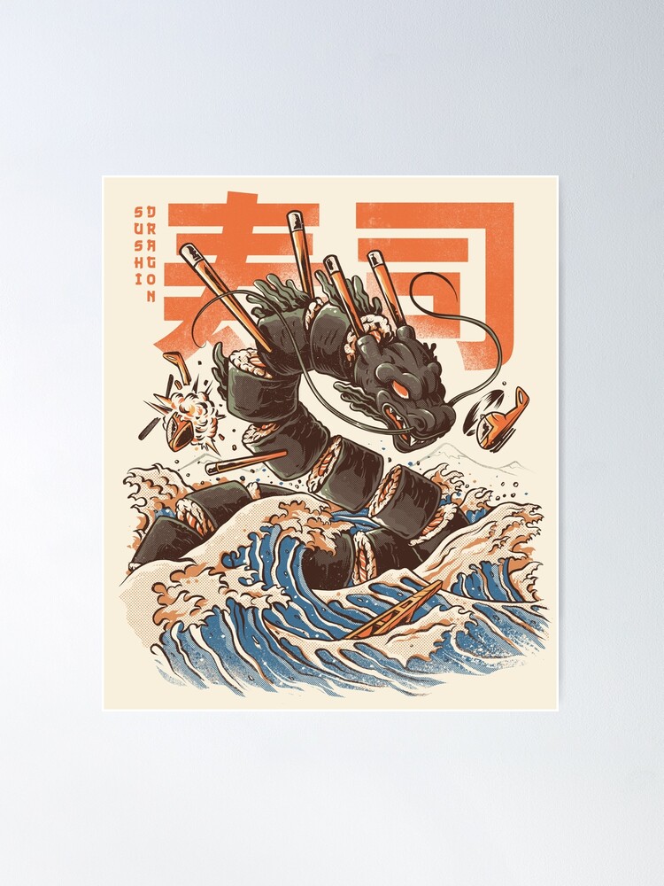 Alternate view of Great Sushi Dragon  Poster