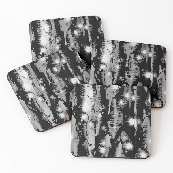 Item preview, Silver Christmas Abstract wall paint design designed and sold by dreamofdenim.
