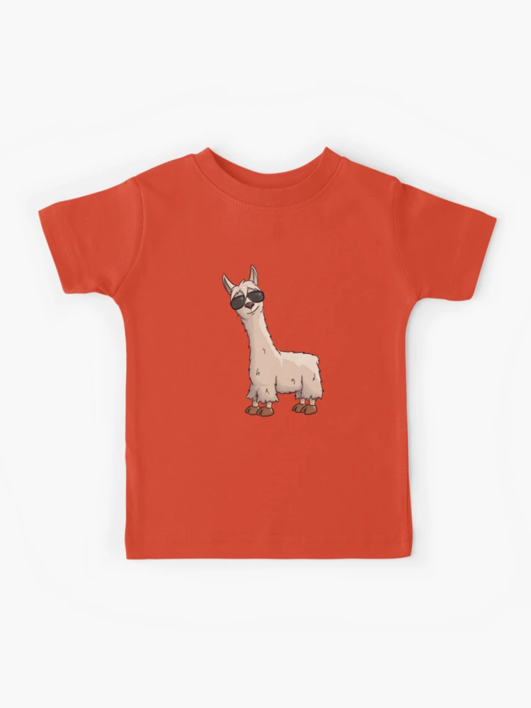 Funky Alpaca Hipster Llama With Sunglasses Kids T-Shirt for Sale by  Skizzenmonster