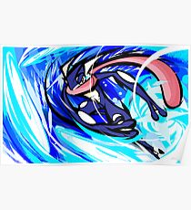 Greninja | Water Shuriken Poster