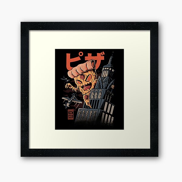 Pizza Kong Framed Art Print