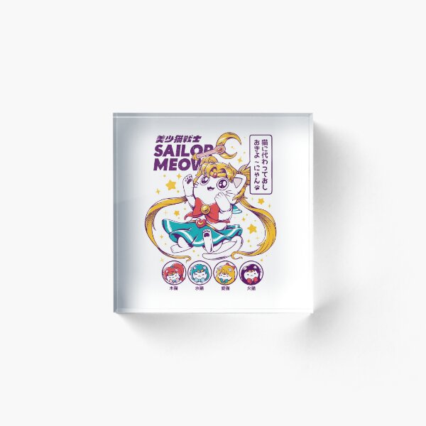 Sailor Meow Acrylic Block