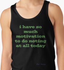 Camisetas de tirantes para hombre SO MUCH MOTIVATION TO DO NOTHING TODAY