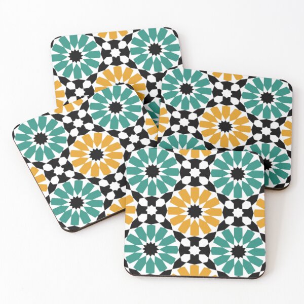 Item preview, moroccan mosaic pattern of old ceramics , yellow , black and green colorful , high-resolution Moroccan mosaic handmade, vintage art designed and sold by doitwithlove.
