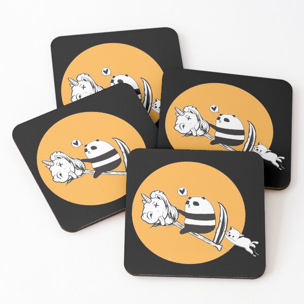 Item preview, Panda And Cat Riding a Dead Unicorn designed and sold by Maroddi.
