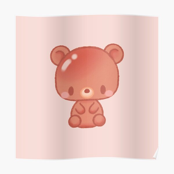 Water Bear Cute Posters Redbubble - cutesy bear roblox avatar