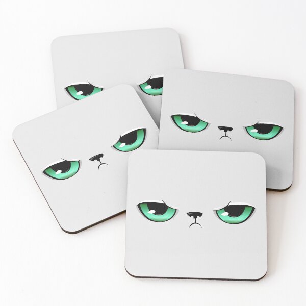 Item preview, Judgemental Kitty Eyes - Green designed and sold by SnarkyDoodles.