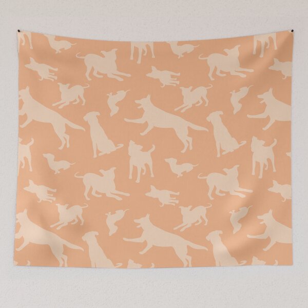 Item preview, Dog Shapes Pattern - Peach designed and sold by MSwiftDesigns.