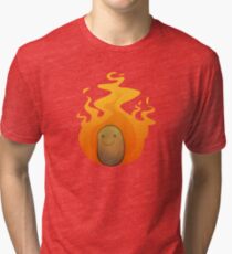 Flaming Tato Tri-blend T-Shirt