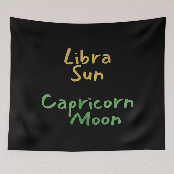 Item preview, Libra Sun Capricorn Moon Text designed and sold by leomooncreates.