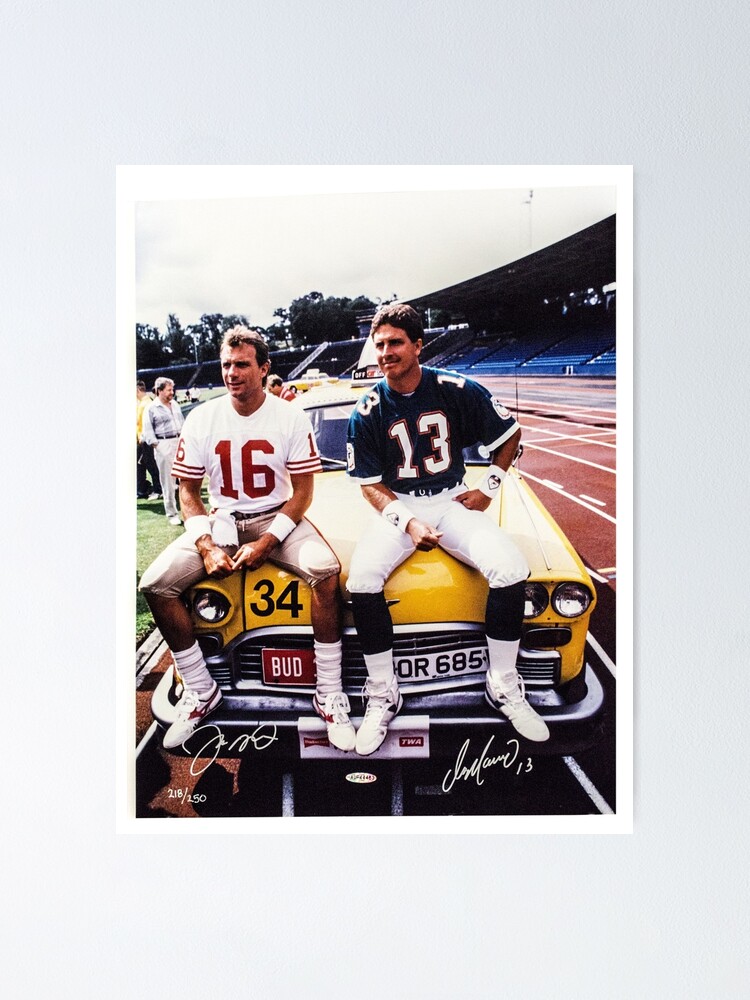 Joe Montana Vintage Poster San Francisco 49ers Football Team 