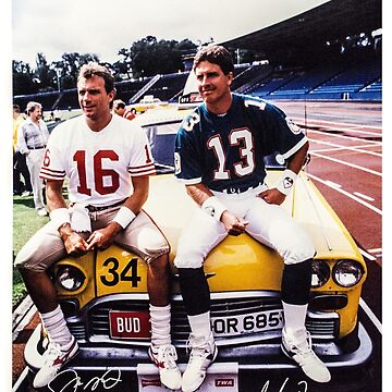 Dan Marino Joe Montana Poster for Sale by harrisonbrowne