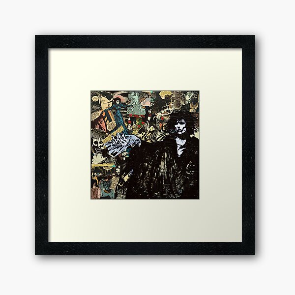 Sandman Collage Framed Art Print
