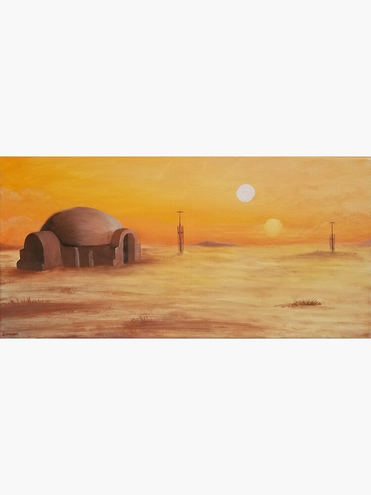 Tatooine Landscape Binary Sunset Canvas Print For Sale By Schaeferart Redbubble 1502