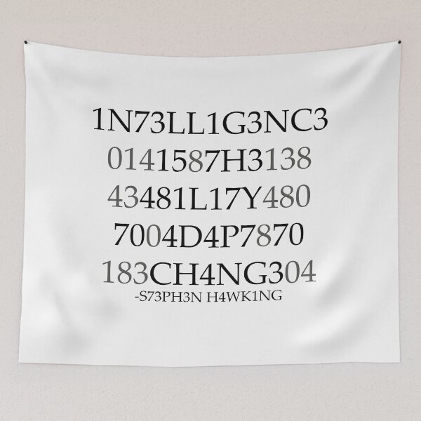 Item preview, Intelligence is the ability to adapt to change - Stephen Hawking designed and sold by TemporaryArt.