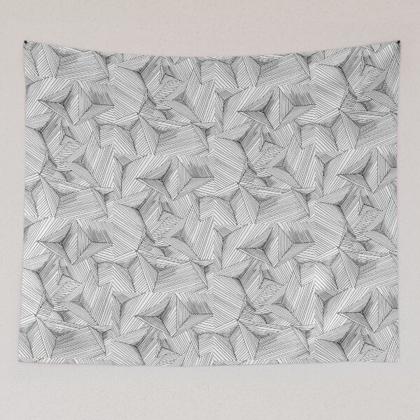 Item preview, Abstract geometric black and white background designed and sold by molodec.