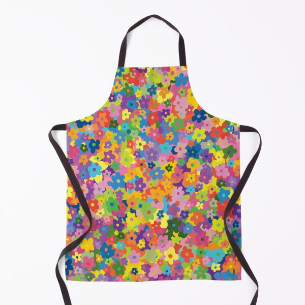 Aperçu de l'œuvre Motif floral vintage psychédélique de fleurs arc-en-ciel créée et vendue par Grace Martyn.