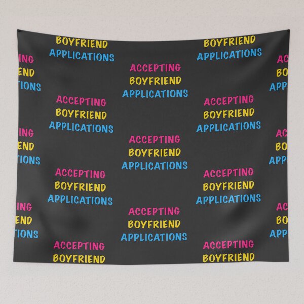 Item preview, Accepting Boyfriend Applications-Pan Flag designed and sold by Kai Buro.