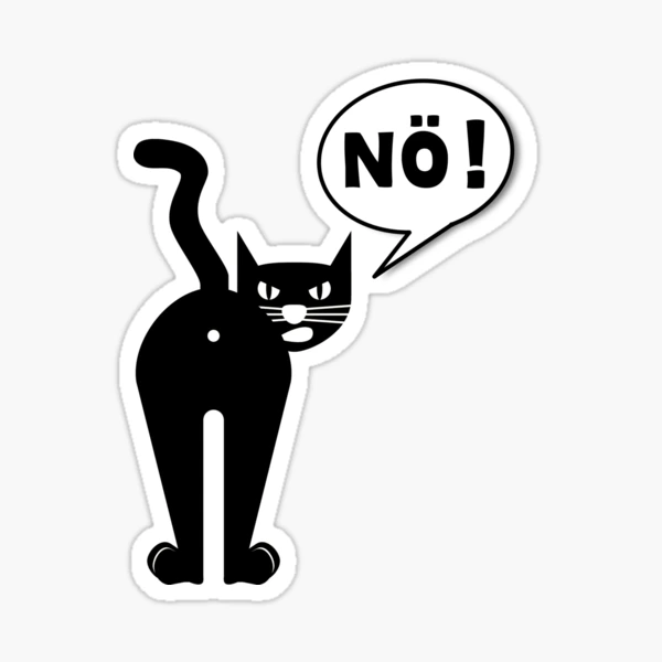 Katze Kätzchen Lustige Sprüche Haustier Geschenk' Sticker