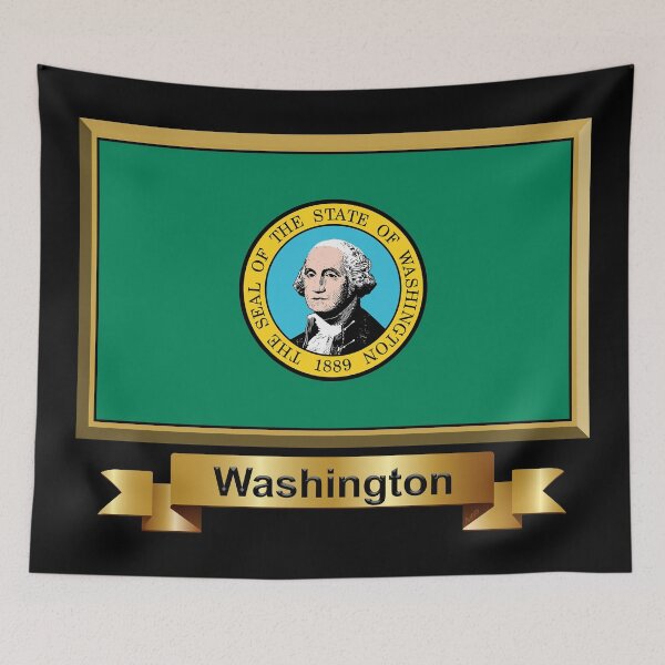 Item preview, Washington State Flag Stickers, Gifts, Masks & Products (N) designed and sold by mpodger.