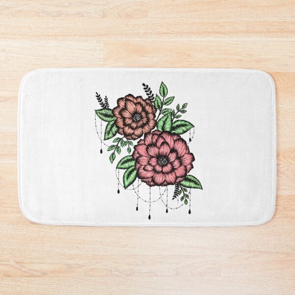 Item preview, Water-colored floral sketch designed and sold by Mandala & More.