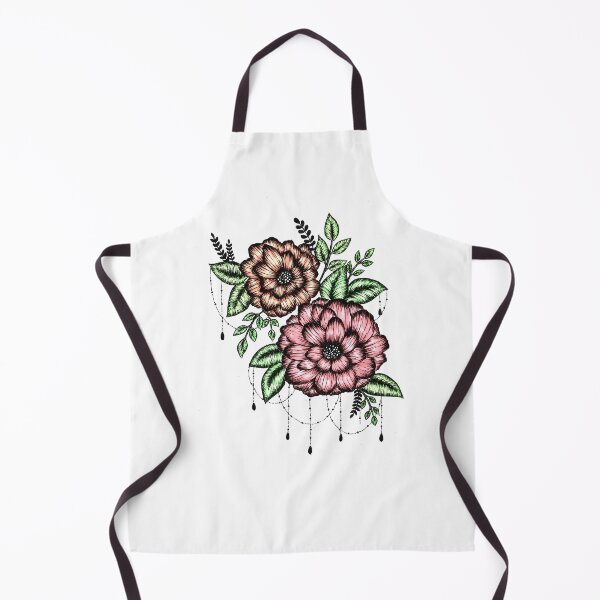 Item preview, Water-colored floral sketch designed and sold by Mandala & More.