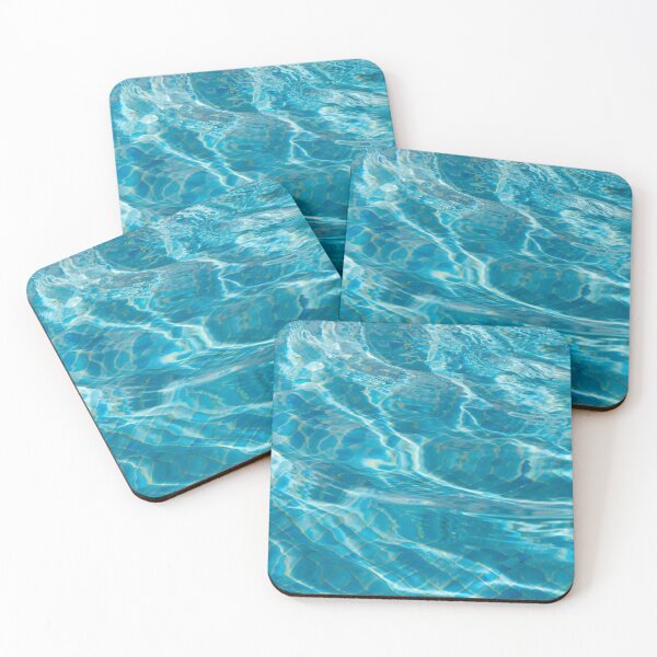 Item preview, Tessellated Patterns and Layers - Sunlit Turquoise Blue Fabstract designed and sold by Georgia Mizuleva.