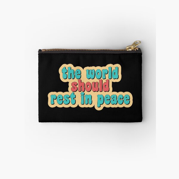 Item preview, The World Should Rest in Peace Sticker designed and sold by gooddesignart.