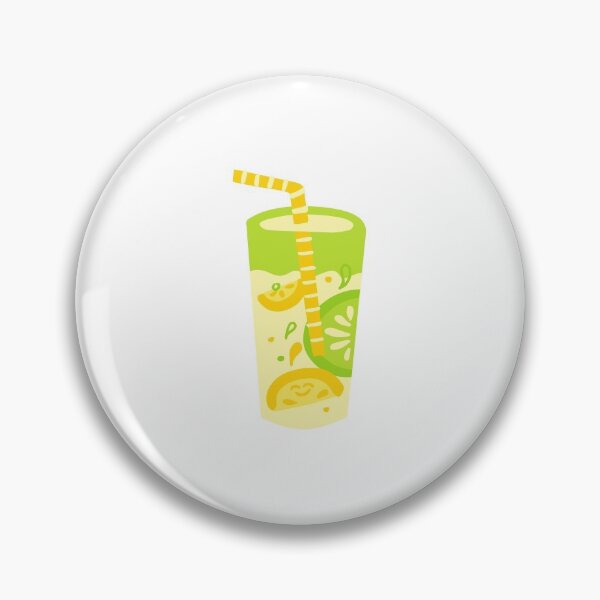 Item preview, Yellow and Green Lemonade in Glass with Straw illustration designed and sold by simplysharon.