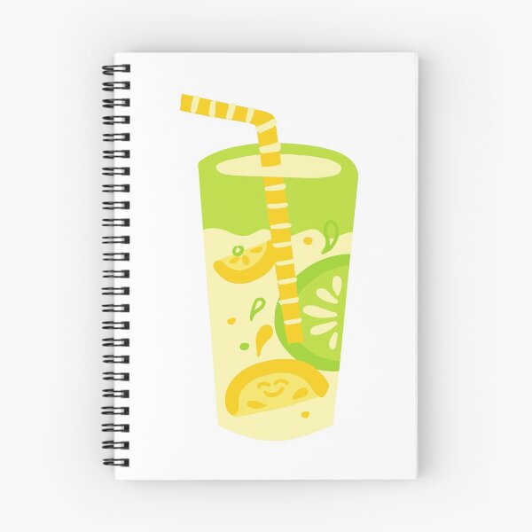 Item preview, Yellow and Green Lemonade in Glass with Straw illustration designed and sold by simplysharon.