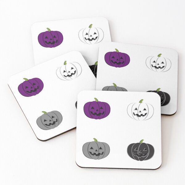 Item preview, Asexual Pride Flag Halloween Pumpkin design for ace romantic designed and sold by anins-azuree.