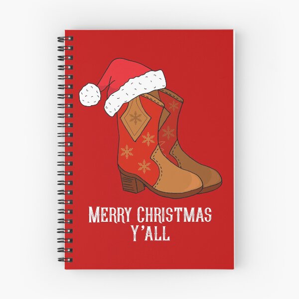 Item preview, Feliz Navidad a todos, botas vaqueras rojas del oeste designed and sold by HotHibiscus.