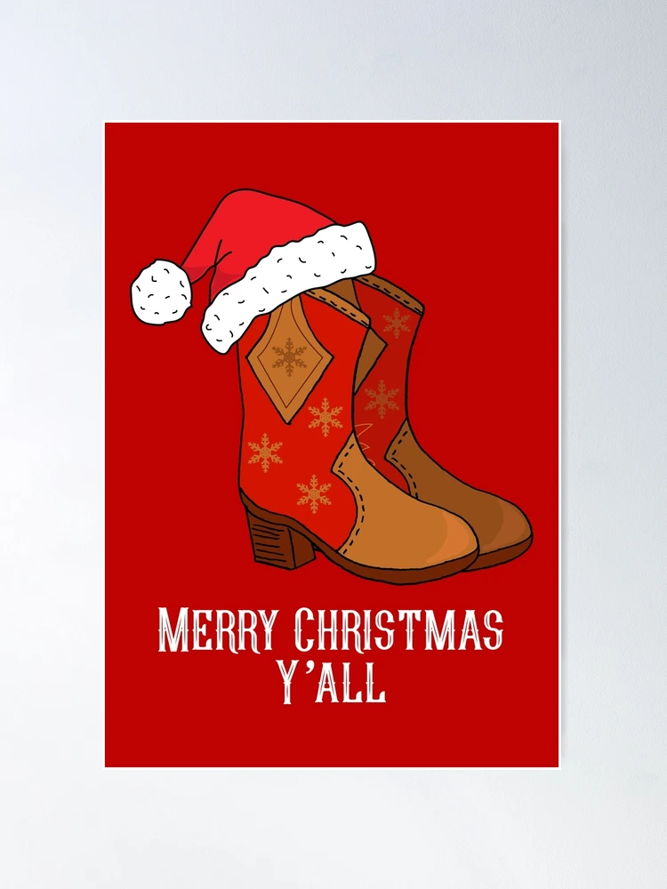 2021 Fancy Red Cowboy Boots Calendar Poster | Zazzle