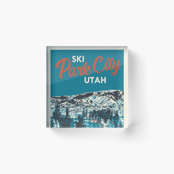 Item preview, Vintage Park City Utah Ski Poster designed and sold by ROEDERcraft.