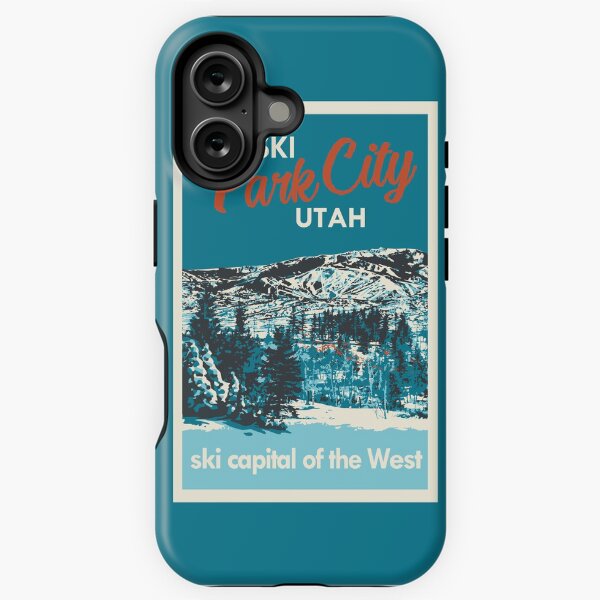 Item preview, Vintage Park City Utah Ski Poster designed and sold by ROEDERcraft.