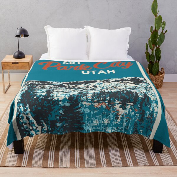 Item preview, Vintage Park City Utah Ski Poster designed and sold by ROEDERcraft.