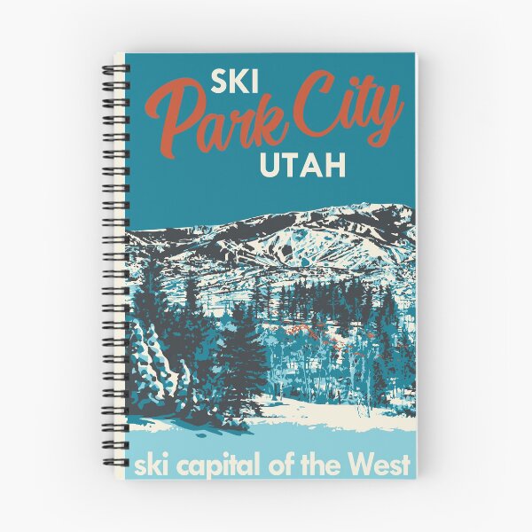 Item preview, Vintage Park City Utah Ski Poster designed and sold by ROEDERcraft.