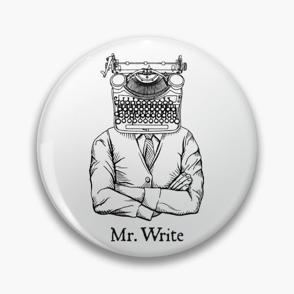 Item preview, Mr. Write Author Writer Vintage Typewriter Funny Word Pun designed and sold by GrandeDuc.