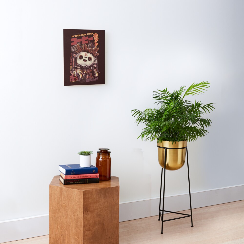 Black magic coffee Mounted Print