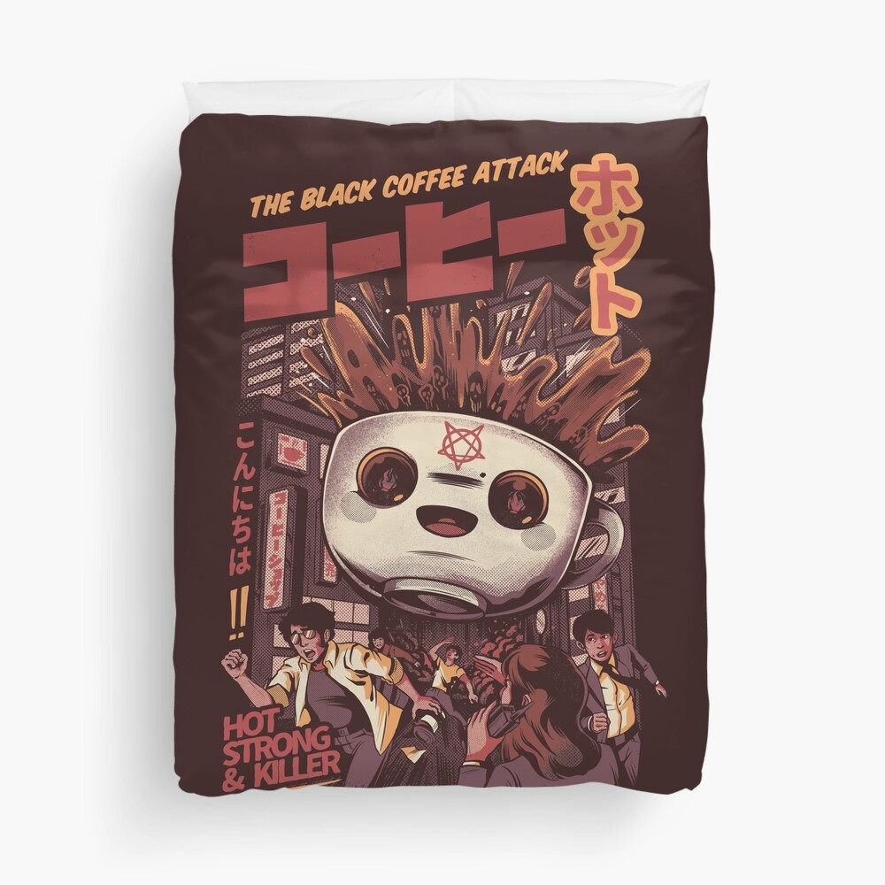 Black magic coffee Duvet Cover