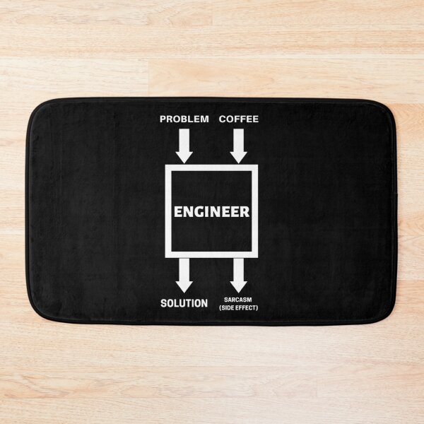 Item preview, The Block Diagram of the Engineer – Funny Gift Engineering Student designed and sold by teezenith.